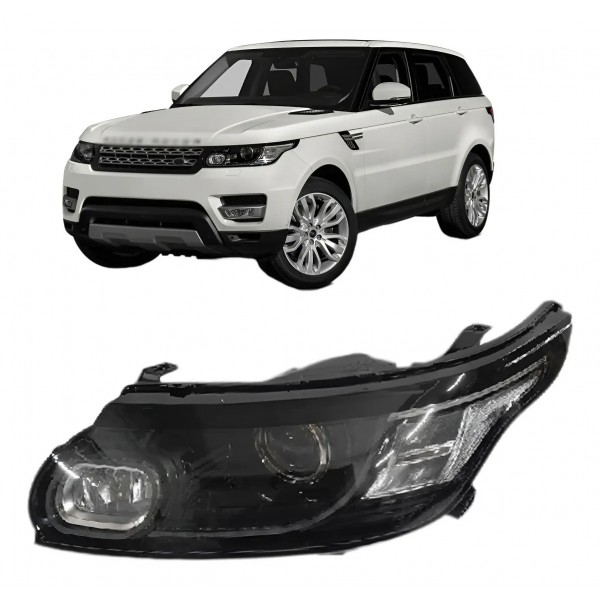 Farol Range Rover Sport 2014 A 2018 Mascara Negra Xenon
