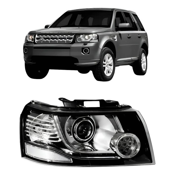 Farol Freelander 2 2006 A 2013 D3s C/ Led Cromada 12 Pinos