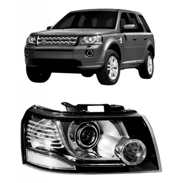 Farol Freelander 2 2006 A 2013 D3s C/ Led Cromada 12 Pinos