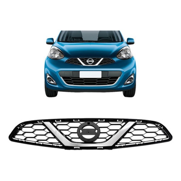 Grade March 2015 2016 2017 2018 Preta Com Friso Cromado