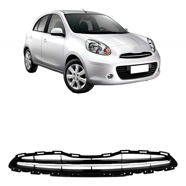 Grade Radiador March 2010 Até 2014 C/ Friso Cromado