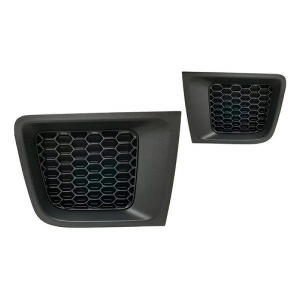 Par Moldura Grade Parachoque Jeep Renegade 2015 16 17 2018 Preto