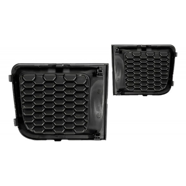 Par Moldura Grade Parachoque Jeep Renegade 2015 16 17 2018 Preto