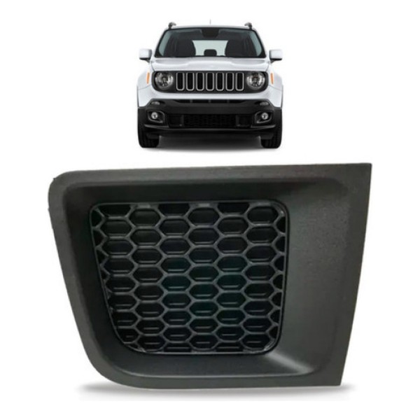 Moldura Grade Parachoque Jeep Renegade 2015 2016 2017 2018