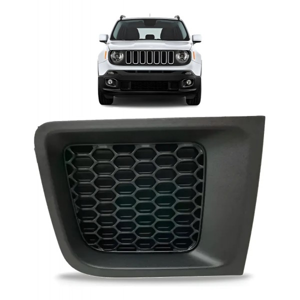 Moldura Grade Parachoque Jeep Renegade 2015 2016 2017 2018