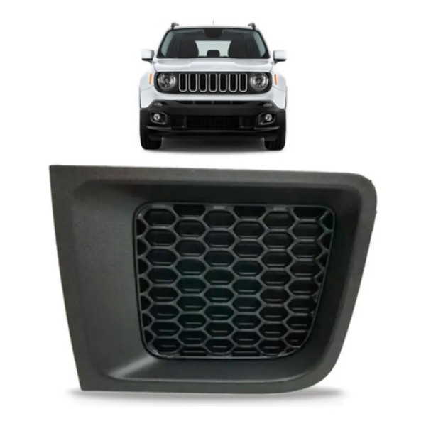 Moldura Grade Parachoque Jeep Renegade 2015 2016 2017 2018