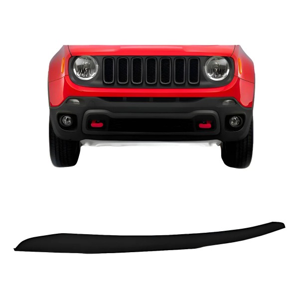 Saia Inferior Parachoque Dianteiro Renegade 2015/2018 Oferta Preto