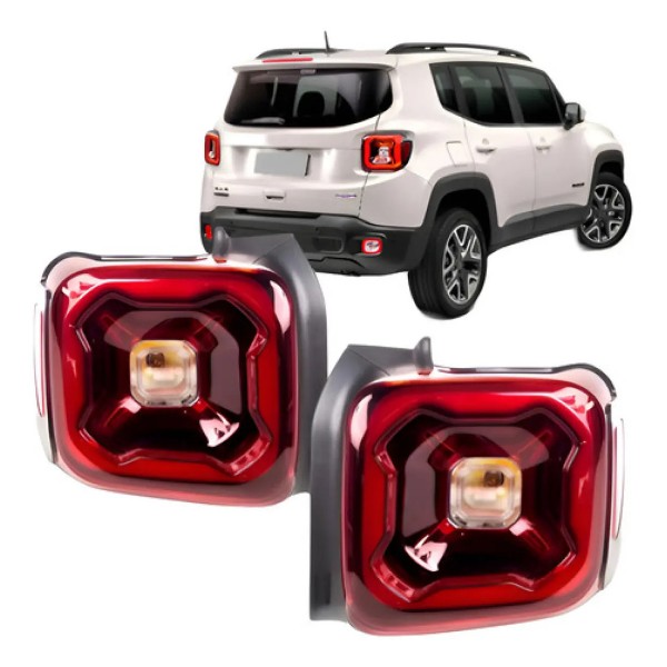 Par Lanterna Traseira Renegade Moab 2019 A 2021 Com Led