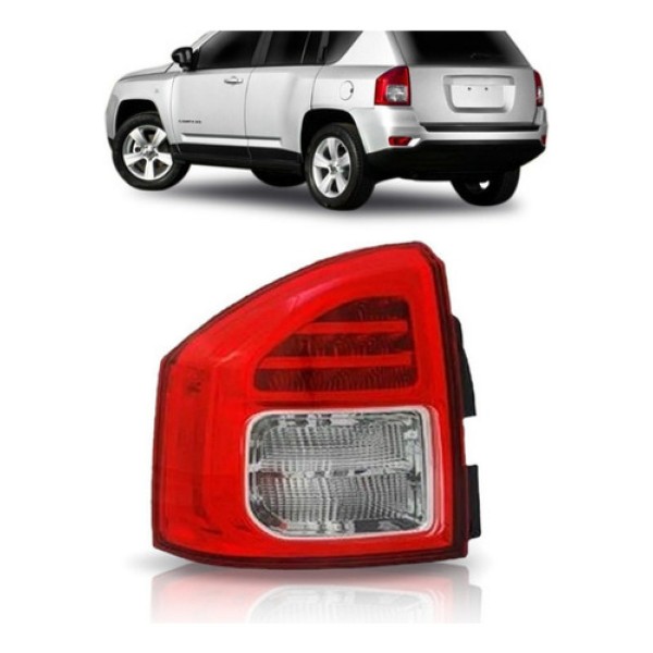 Lanterna Traseira Jeep Compass 2011 2012 2013 Com Led Depo