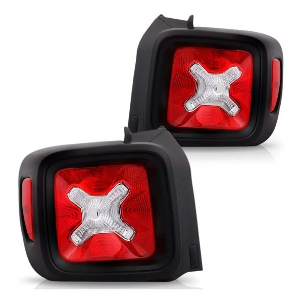 Par Lanterna Traseira Renegade 2015 2016 2017 Vermelho