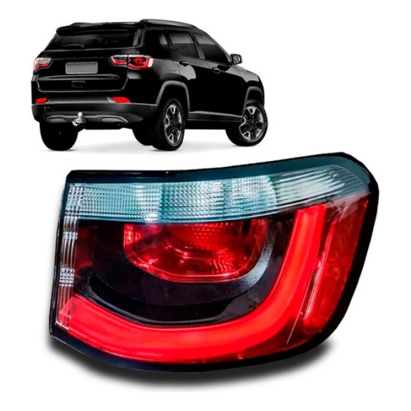 Lanterna Traseira Jeep Compass 2017 A 2018 C/ Led C/garantia