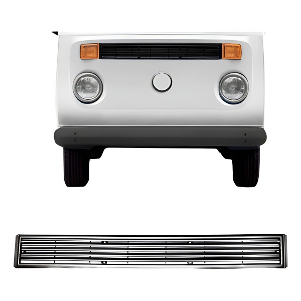 Grade Dianteira Kombi 2000 A 2004 Entrada De Ar Externa Preto