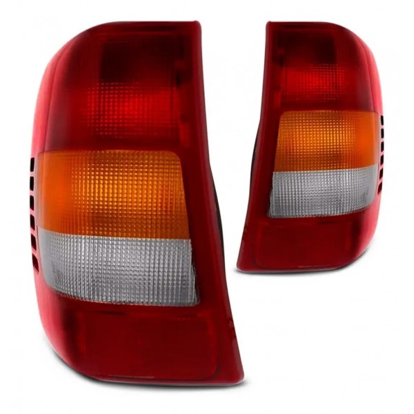 Par Lanterna Traseira Grand Cherokee 1999 2000 01 02 03 2004 Tricolor