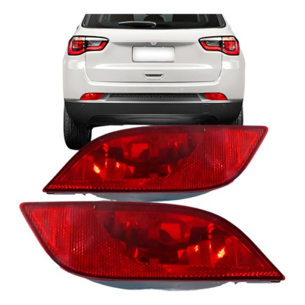 Sinaleira Parachoque Traseiro Jeep Compass 2017 2018
