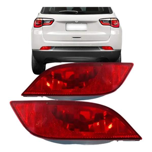Sinaleira Parachoque Traseiro Jeep Compass 2017 2018