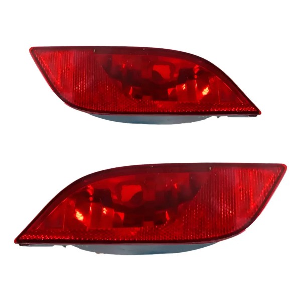 Par Sinaleira Parachoque Traseiro Jeep Compass 2017 2018 Vermelho
