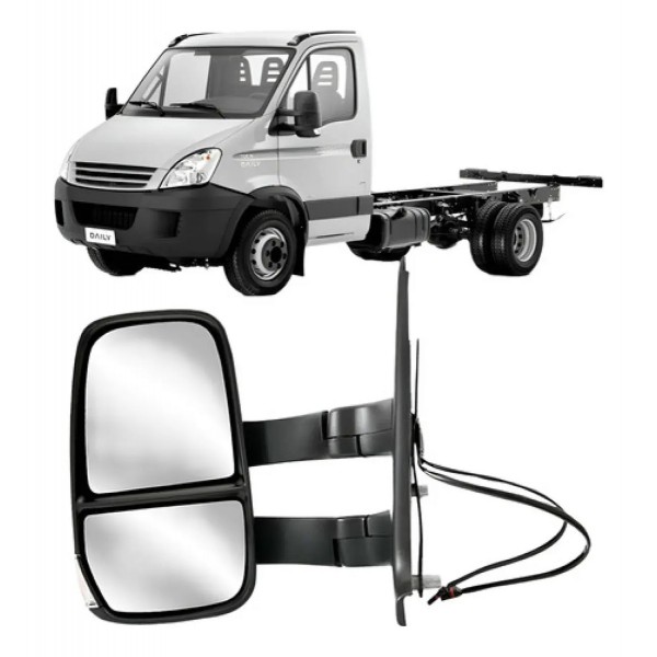 Retrovisor Para Iveco Daily 2008 A 2022 Fixo Longo Com Pisca