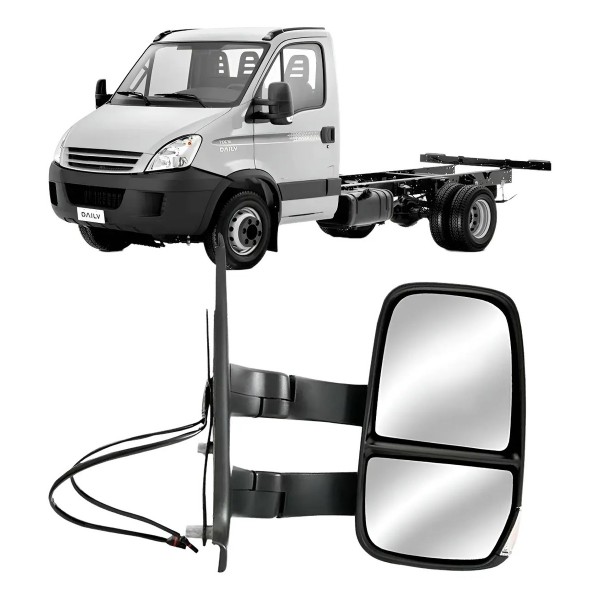 Retrovisor Para Iveco Daily 2008 A 2022 Fixo Longo Com Pisca