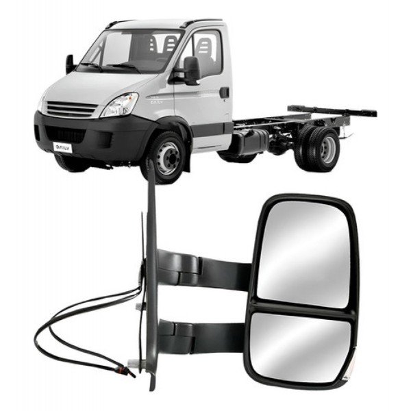 Retrovisor Para Iveco Daily 2008 A 2022 Fixo Longo Com Pisca