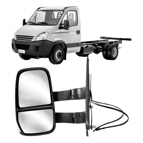 Retrovisor Para Iveco Daily 2008 A 2022 Fixo Longo Com Pisca
