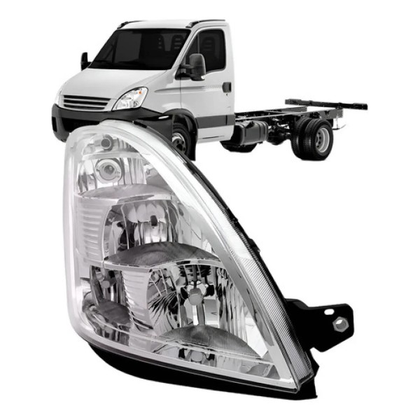 Farol Para Iveco Daily 2008 A 2020 Elétrico Com Motor