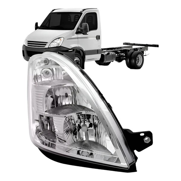 Farol Para Iveco Daily 2008 09 10 11 2020 Elétrico C/motor