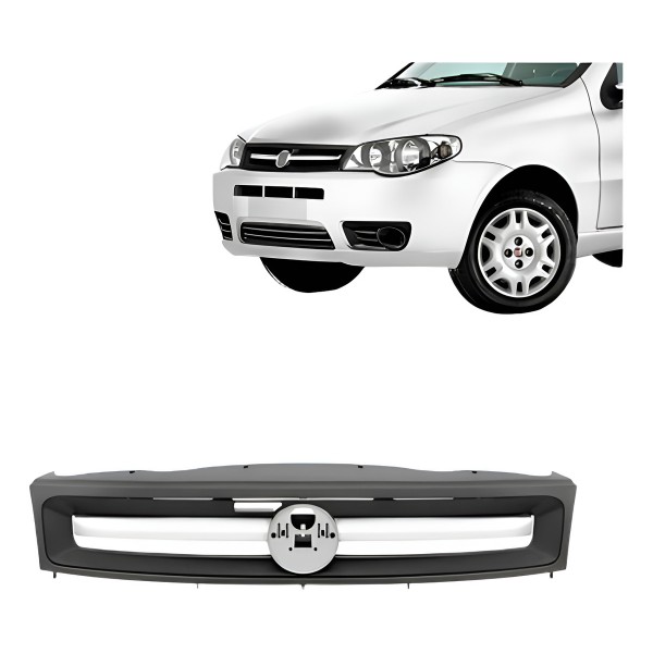 Grade Radiador Palio Economy 2010 A 12 Primer Friso Cromado