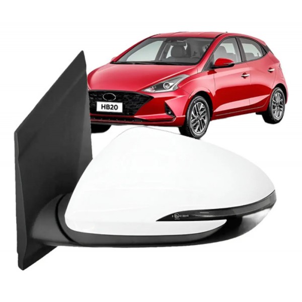 Retrovisor Externo Hb20 2020 2021 22 2023 Eletrico Com Pisca