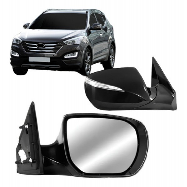 Retrovisor Santa Fe 2014 A 2019 Elétrico Retratil