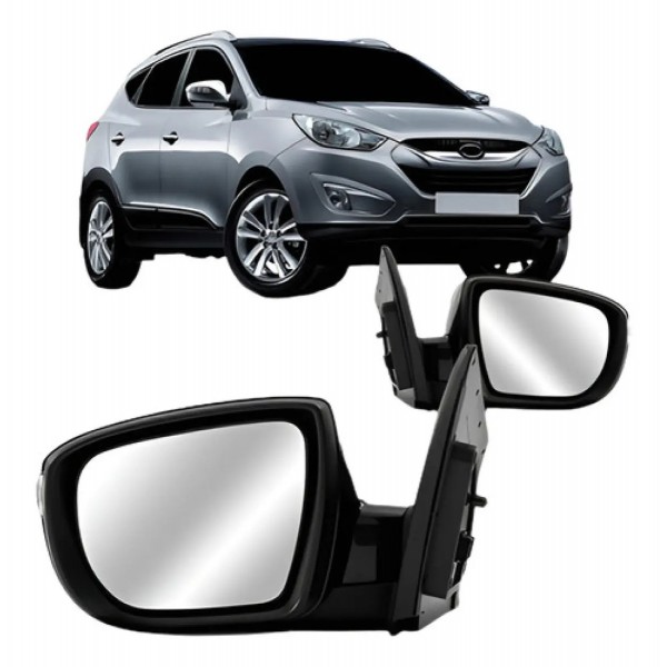 Par Retrovisor Para Hyundai Ix35  2010 11 2012 2013 Eletrico
