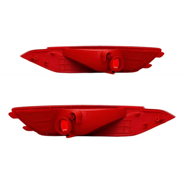 Par Refletor Parachoque Traseiro Tucson 2016 2017 2018 Vermelho