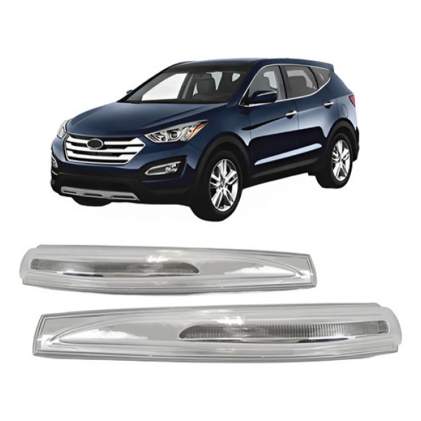 Par Pisca Retrovisor Santa Fe 2014 A 2019