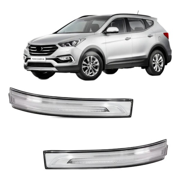 Par Pisca Retrovisor Para Hyundai Santa Fe 2019 2020