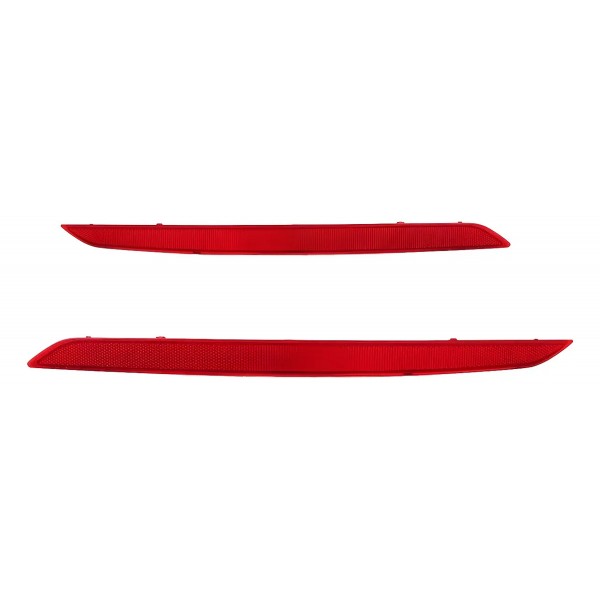 Par Refletor Parachoque Traseiro Elantra 2017 A 2018 Vermelho