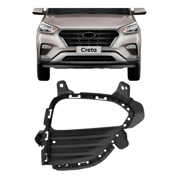 Grade Milha Auxiliar Hyundai Creta 2017 2018 2019 Com Furo