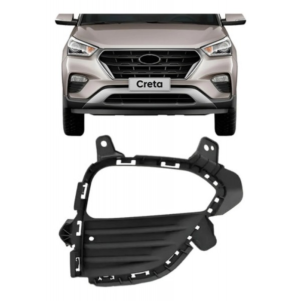 Grade Milha Auxiliar Hyundai Creta 2017 2018 2019 Com Furo