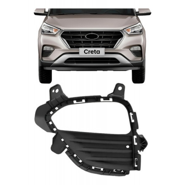 Grade Milha Auxiliar Hyundai Creta 2017 2018 2019 Com Furo