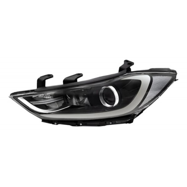 Farol Eletrico Elantra 2017 2018 C/ Motor E Projetor S/ Led