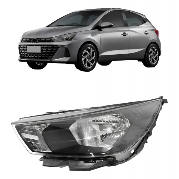Farol Para Hyundai Hb20 2023 2024 Sem Led