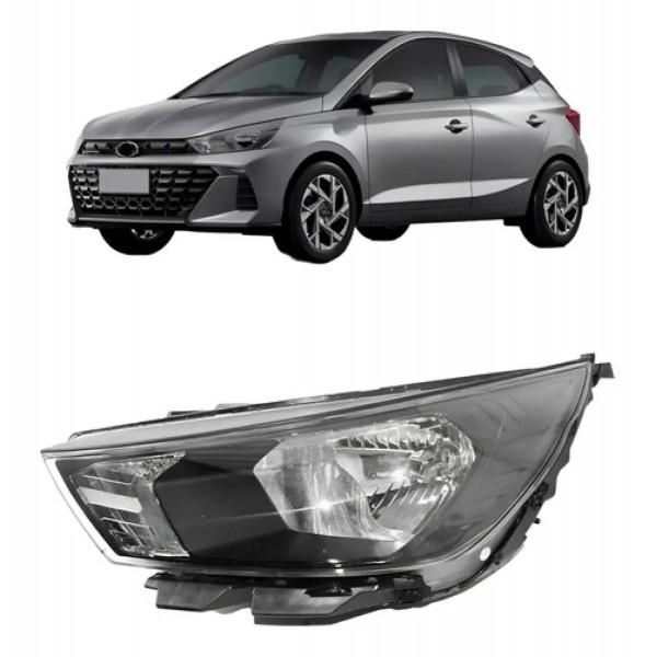 Farol Para Hyundai Hb20 2023 2024 Sem Led
