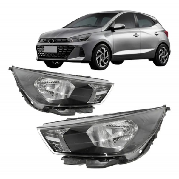 Par Farol Para Hyundai Hb20 2023 2024 Sem Led