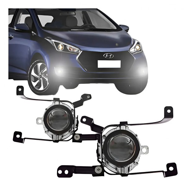 Kit Farol Neblina Auxiliar Hb20 Hb20s 2016 A 2017