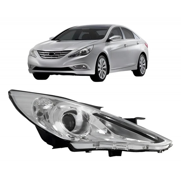 Farol Sonata 2011 2012 2013 2014 Eletrico Sem Xenon
