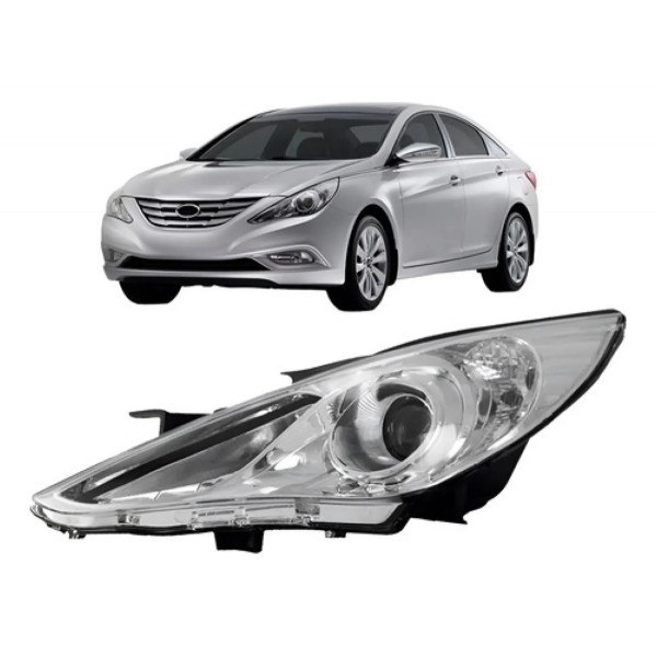 Farol Sonata 2011 2012 2013 2014 Eletrico Sem Xenon