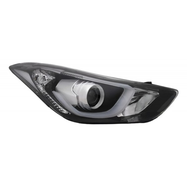 Farol Elantra 2014 2015 2016 Eletrico Com Motor Com Led