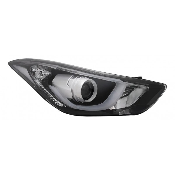 Farol Elantra 2014 2015 2016 Eletrico Com Motor Com Led