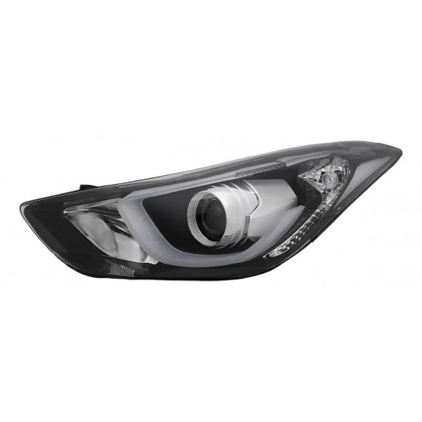 Farol Elantra 2014 2015 2016 Eletrico Com Motor Com Led