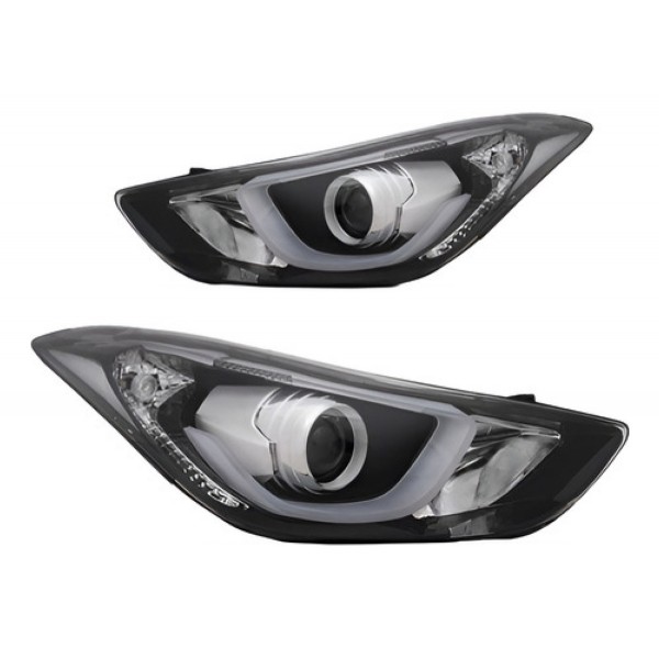 Par Farol Elantra 2014 2015 2016 Eletrico Com Motor Com Led