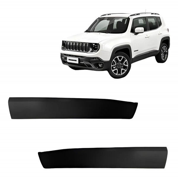 Par Moldura Dianteira Jeep Renegade Limited 2015 A 2018 Preto