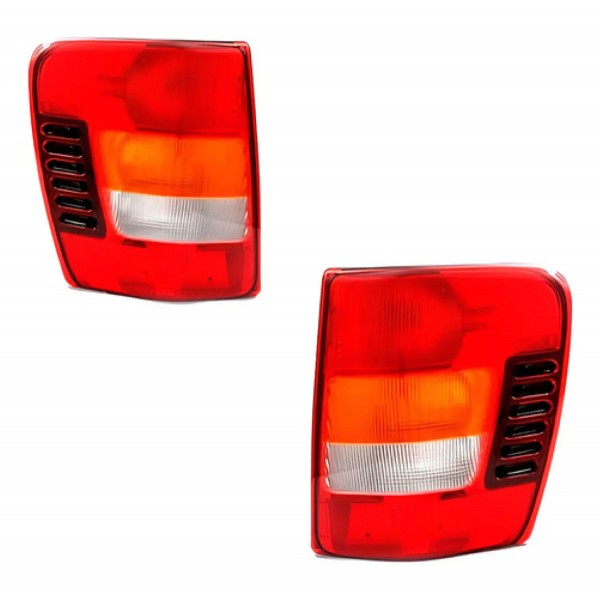 Par Lanterna Traseira Grand Cherokee 1999 A 2004 Tricolor